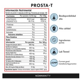 NEWMANITY Prosta T para Apoyo de Próstata y Salud Urinaria - 100 dias