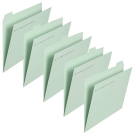 PLUS(プラス) カットフォルダー A4横マチなし 5山 FL-065IF 87-385 ブルー