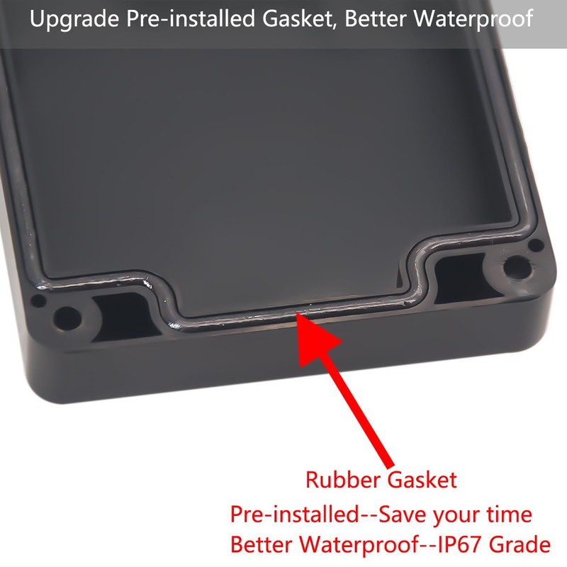 YETLEBOX Watertight Junction Box, IP67 Waterproof Electrical Project Box with