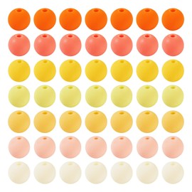 PandaHall 190pcs 8mm Matte Acrylic Beads Rubberized Round Loose Beads Frosted Craft Beads Bulk for DIY Beading Pens Lanyard Keychain Jewelry Making