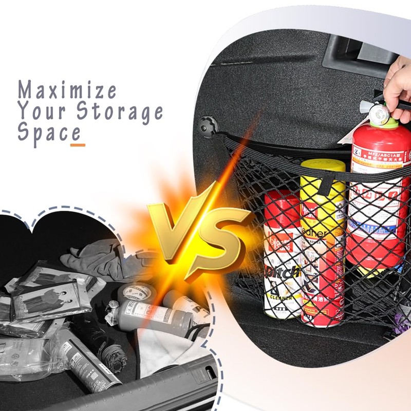 Small Cargo Net, RV Storage Mesh Net, Stretchable Cargo Pouches