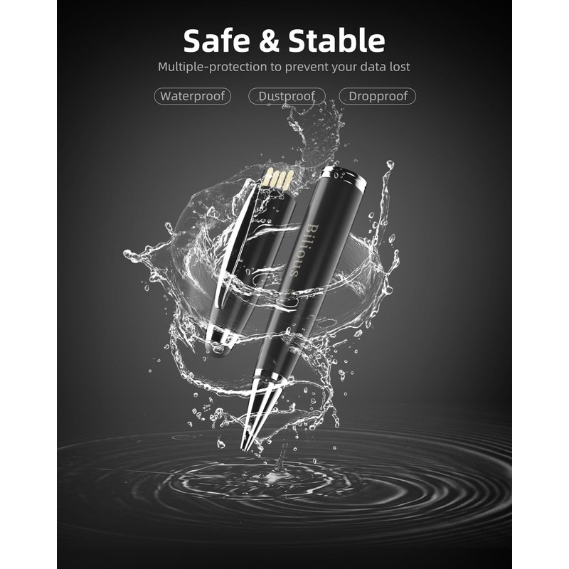 Bilious USB Flash Drive, USB 2.0 2PCS Thumb Drive Portable