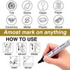 White Paint Pens Permanent Paint Markers - 12 Pack Oil