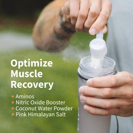 Snap Supplements Plant-Based BCAA Powder with Nitric Oxide Booster, No Artificial Flavors, Support Muscle Strength and Recovery, 30 Servings