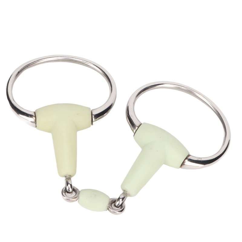 Stainless Steel Horse Bit Apple Flavor Rubber Wrapped Horse Mouth