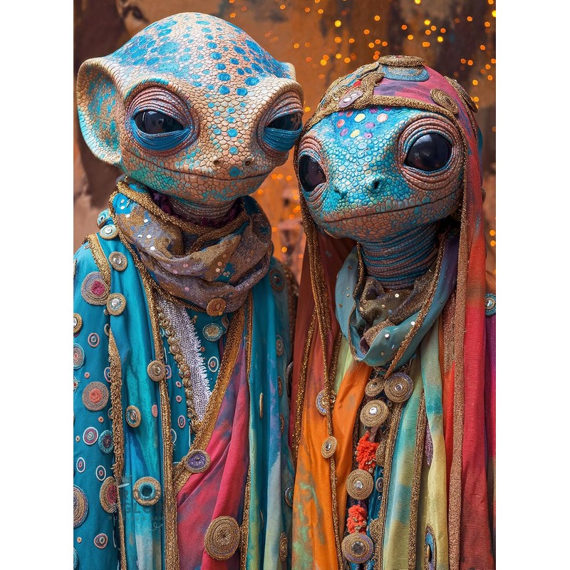 Meet The Aliens Nymira and Dantar - Un rompecabezas de
