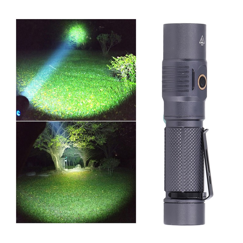 T40 Super Bright Flashlight USB Rechargeable Mini Flashlight for Camping