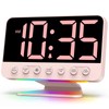 Odokee Digital Alarm Clocks for Bedrooms: Large Bold Number 5