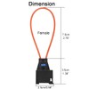 Greluma 1 x Female Light Guide Connector Bridge Socket Most