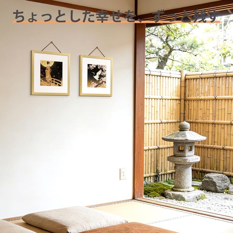 upsimples 12x12 Picture Frame, Display Pictures 8x8 with Mat or