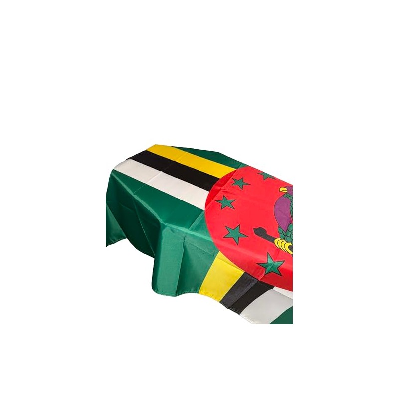 Dominica Coffin Drape Flag