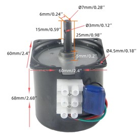 CHANCS 68KTYZ 220V 30RPM CW/CCW Torque 14Kgf.cm Gear Motor Synchronous Barbecue with High Torque