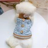 Pet Knitted Braided Turtleneck Sweater for Small Dogs Cats Warm