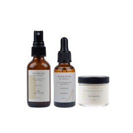 Remedios del Bosque Kit de Belleza para Cuidado de la Piel, Rutina de Skincare Completa con Crema Regeneradora de Ácido Hialurónico, Sérum de Vitamina C y Mist.