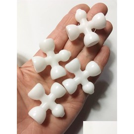 M03042 MOREZMORE 4 Pack 1/4" Jeton 4 "X" 1B3S Connectors for Jeton Ball Socket Flexible Armature 1/4" for Toy Doll Bear Long Furby Plastic Doll Skeleton Armature