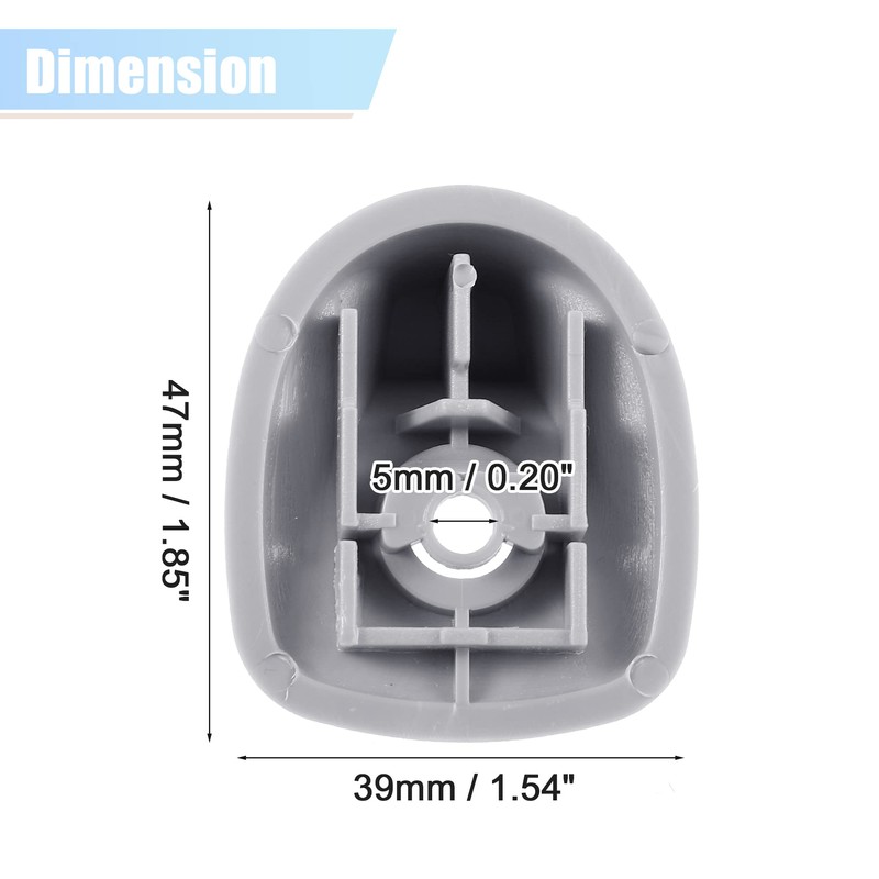 A ABSOPRO Pack of 2 Grey Sun Visor Support Clip