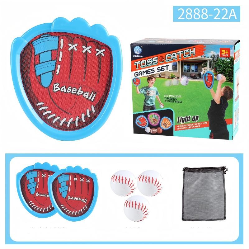 Kids Velcro Paddle Ball Set for Outdoor Play – Sticky