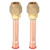 uxcell 3/8" SAE 45 Degree Brass Pipe Fitting, 2 Pcs