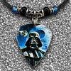Handmade Darth Vader Tribute Aluminum Guitar Pick Necklace