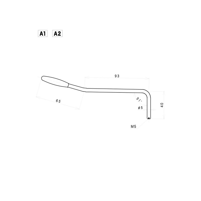 Gotoh Tremolo Arm Black PA-1B