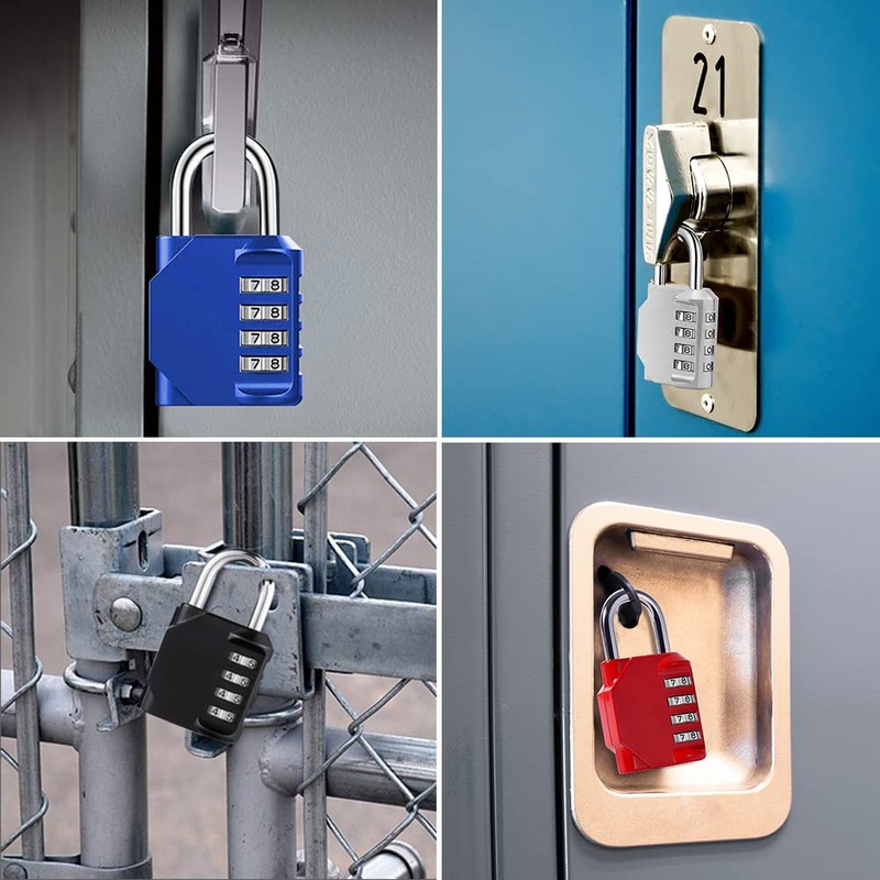 BeskooHome Combination Lock, Heavy Duty Padlock with Code, Resettable Combination