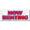 SignMission 12" Now Renting Decal Sticker for Lease Rent Office Retail Space Apartment