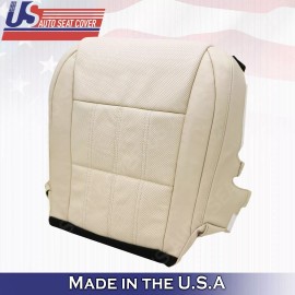 u.s autoseatcover inc. 2013-2018 For Lexus ES350 Passenger Bottom Perforated Leather Seat Cover Tan