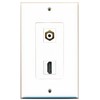 RiteAV 1 RCA White for Subwoofer-Audio and 1 HDMI Port