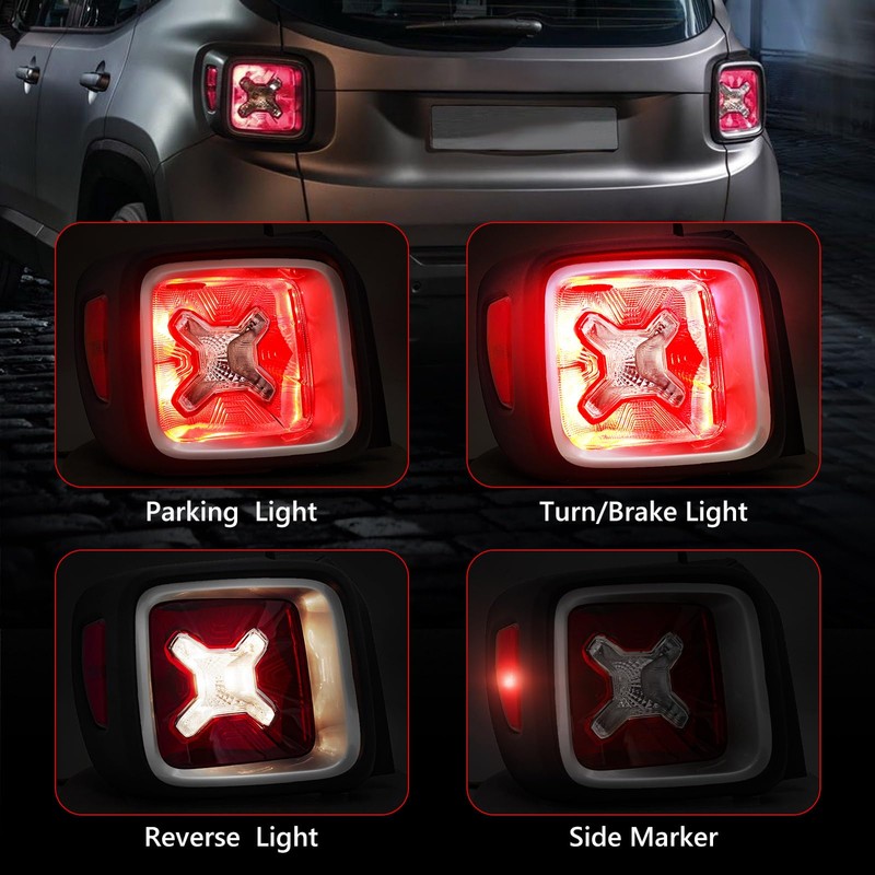 Huray Tail Light for Jeep Renegade 2015-2022 OE Tail Lamp
