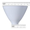 B&P Lamp 8 Inch I.E.S Opal Reflector Shade for Antique