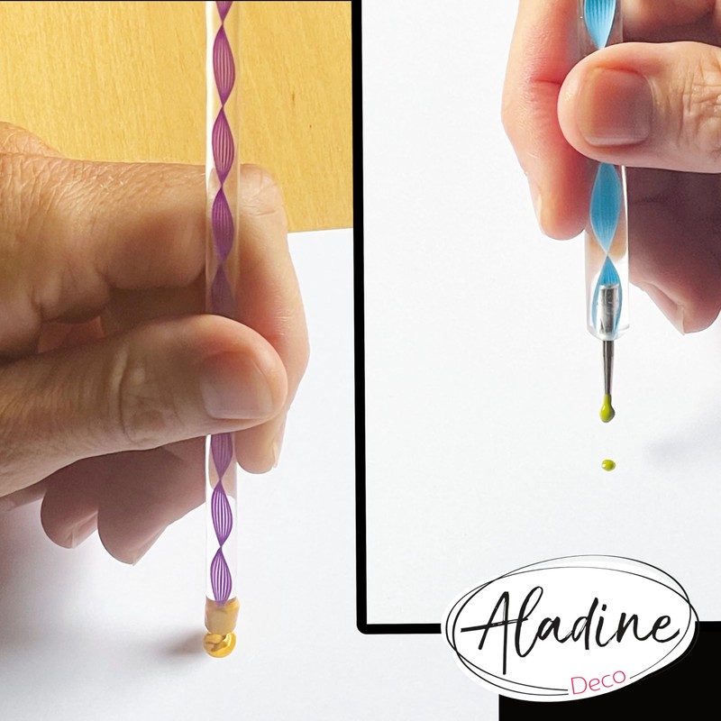 Aladine 80811 Kit Outils de Dot Painting 10 Accessories &