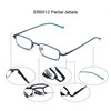 EYE ZOOM 5 Pack Slim Metal Reading Glasses with Tube