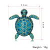 Rhinestone Sea Turtle Brooch for Women Men Lovely Animal Brooch