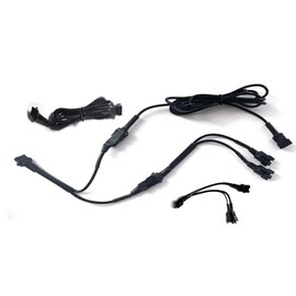 JXOFROAD 2Way Extension Cable Wire Cord Splitter Connector for 5050SMD LED Light Multi-Color Motorcycle Strip Light Kits(1Male to 2 Female)