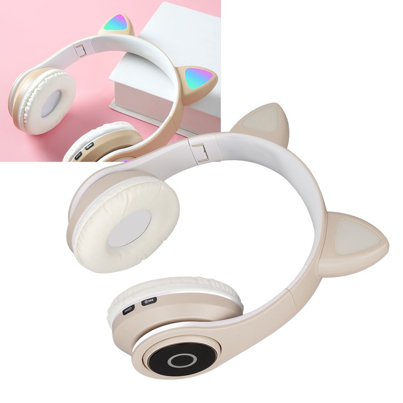LXB39A Cat Ear Bluetooth Headset Cute Adjustable Bass Portable Wireless
