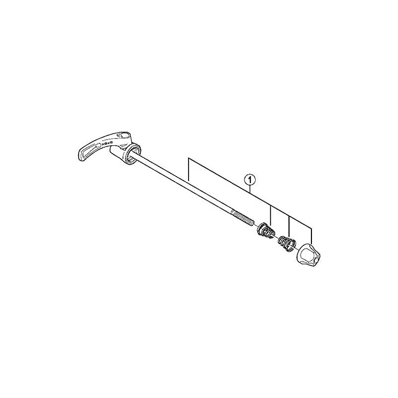 Shimano FH M785 Complete Quick Release, 173 mm