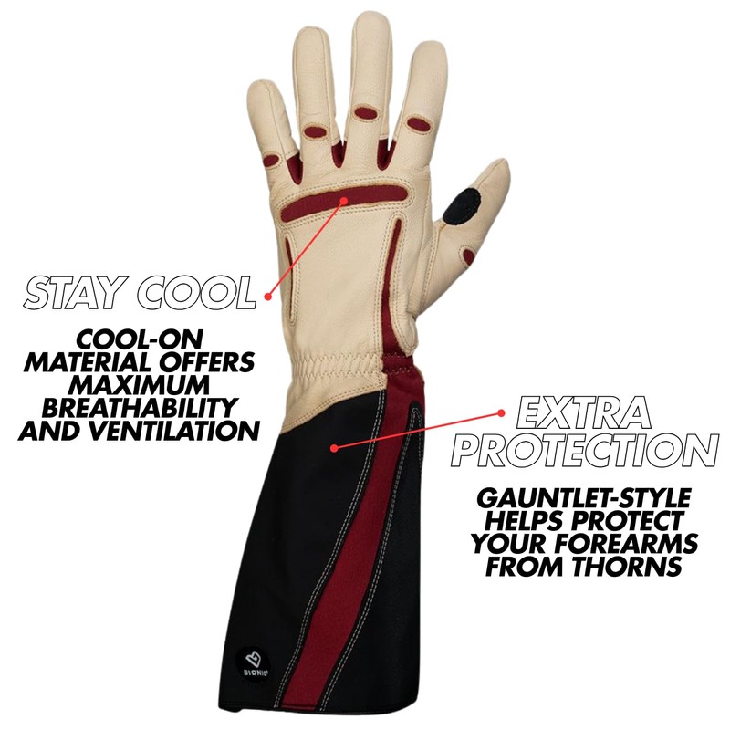 Bionic Women's Rose Gloves, X-Large Black