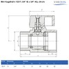 VARIOSAN Mini Ball Valve 12517 3/4 Inch Internal Thread x