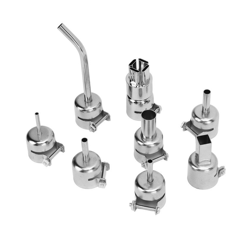8PCS Hot Air Gun Nozzle Zinc Alloy Desoldering Nozzle Assortment