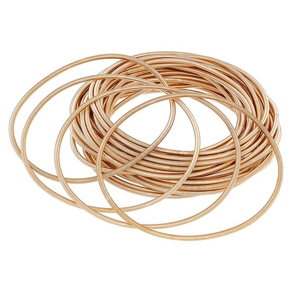 Beebeecraft 1 Box 30Pcs Steel Wire String Bracelets Bulk 12