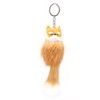 5pcs Handicraft Fluffy Animal Keychain Portable Cute Key Ring Car