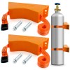 TECWAP 2PCS Propane Tank Holder, Gas Cylinder Wall Mounted Bracket,