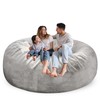 Giant Bean Bag Chair Cover(Cover only, No Filler) Soft Faux