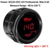 ETOPARS Universal Car Water Temperature Display 2 Inch 52 mm