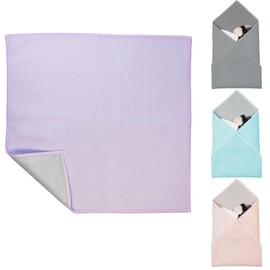 Self Adhesive Magic Cloth Makeup Bag,Portable Travel Cosmetic Bag For Valuables Storage Protection, Camera Lens Protective Clean,Travel Organizer,Warm Gifts and Daily Use (Purple, 17.72-Inch)