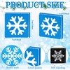 8 Pcs Snowflake Wooden Signs Winter Tiered Tray Decor Christmas
