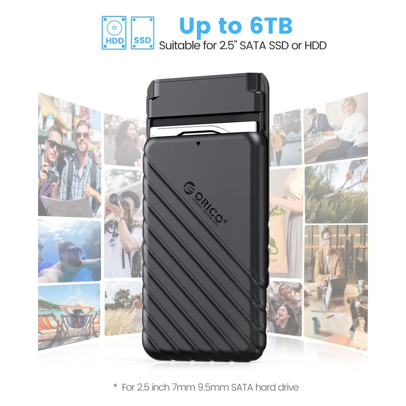 ORICO 2.5 Inch Hard Drive Enclosures, 4-Pack USB 3.0 to