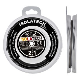 ISOLATECH Shrink Tubing 2:1 Black Blister Roll Various Diameter Blank 1 mm 5 Metres