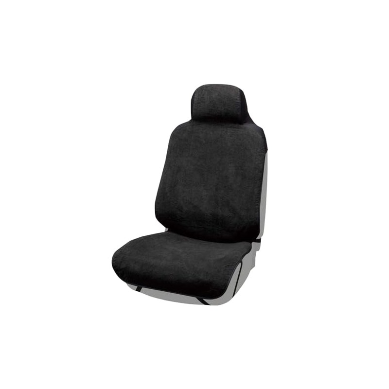Bonform 4042-10BK Seat Cover, Absorbent, Waterproof, 1 Front Seat, Black