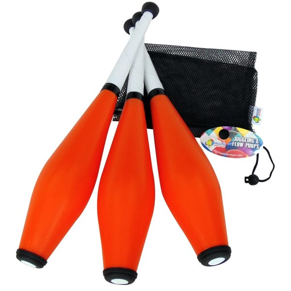 Higgins Brothers Flow Juggling Club Set. Set of Three Juggling